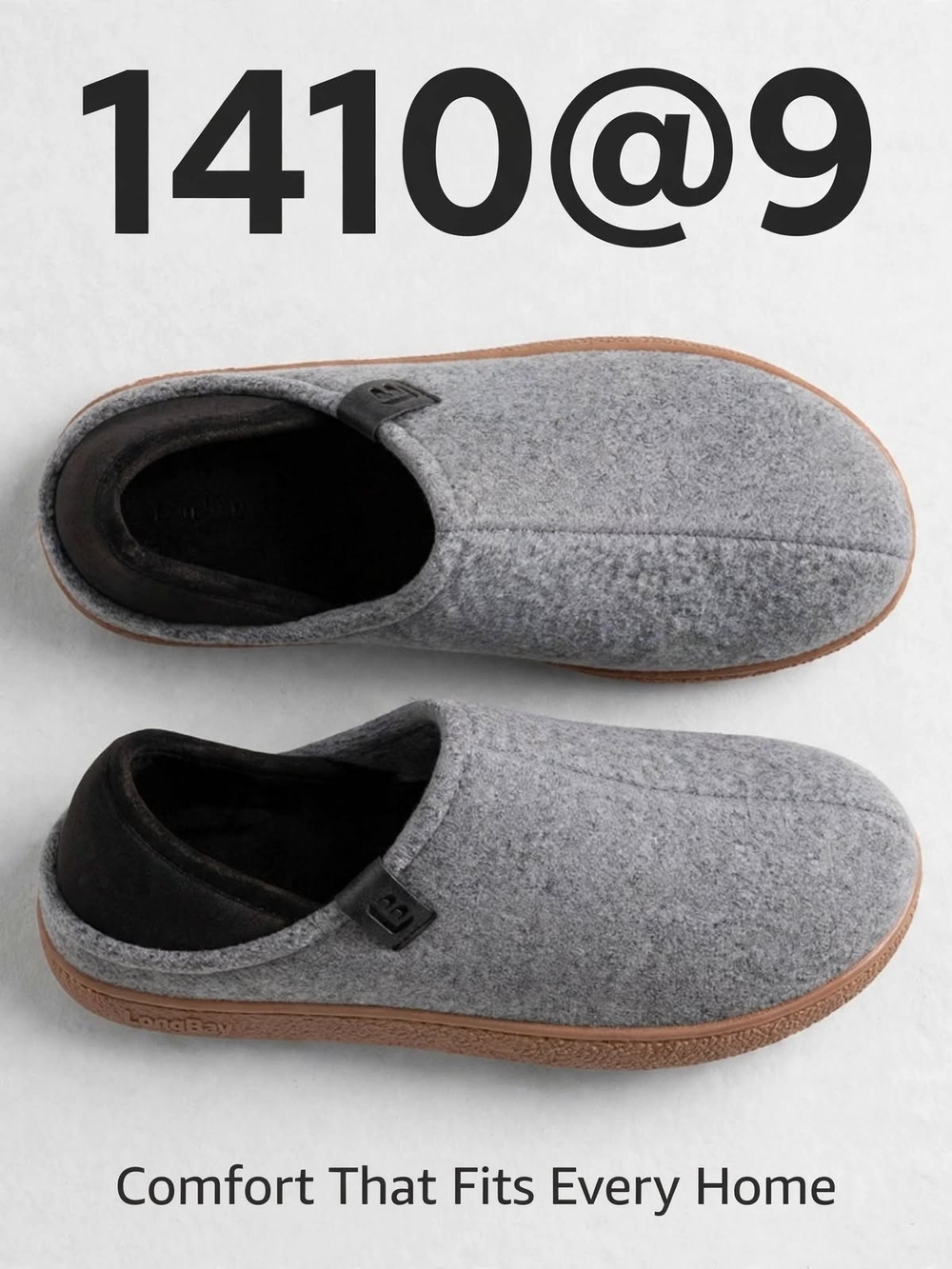 1410@9 Luxury Men's Grey Slip-On  Comfort Shoes Size 12 Nwot